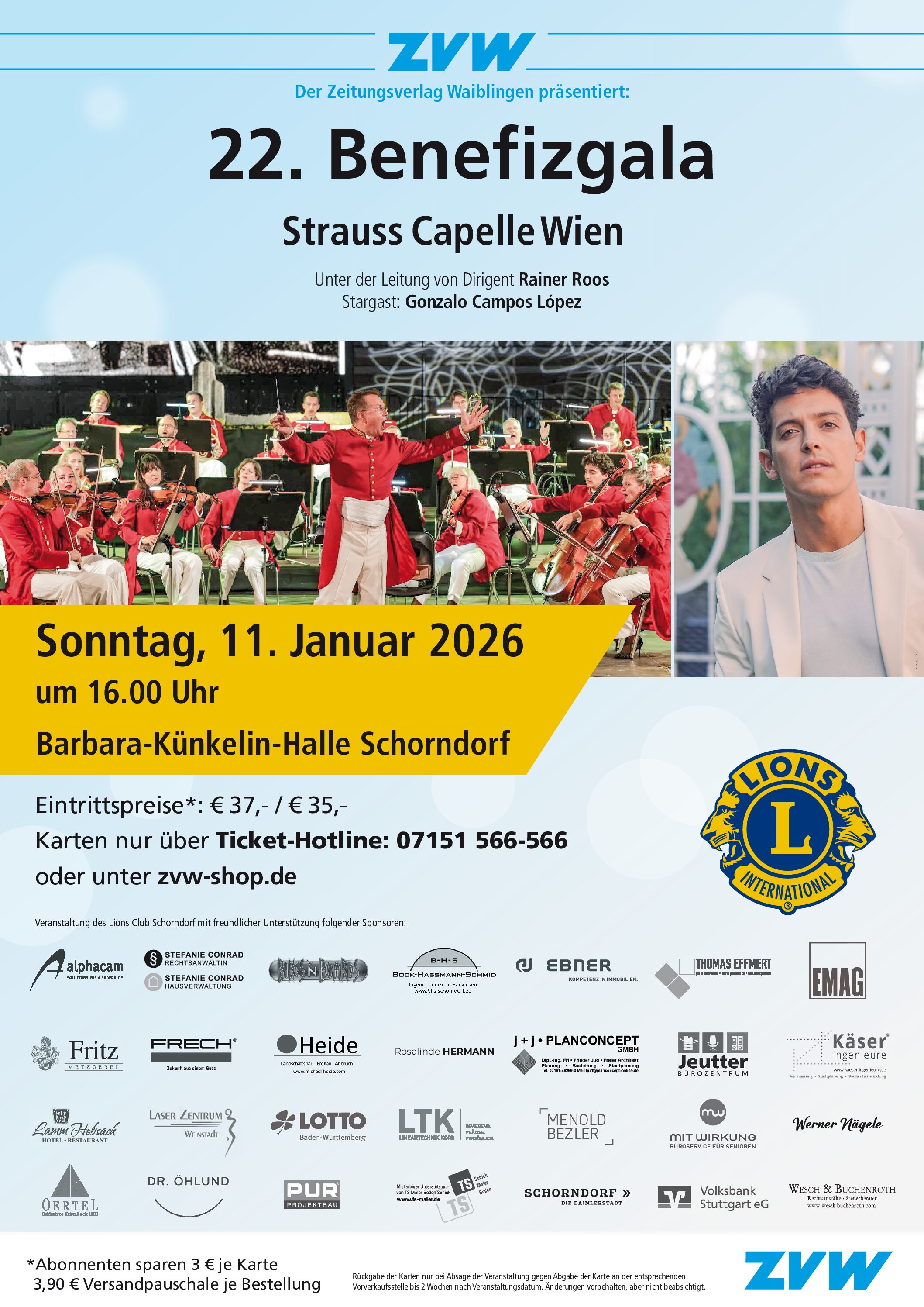 22.Benefizgala 2025 mit der Johannes-Strauss-Capelle und Stargast Gonzalo Campos Lopez